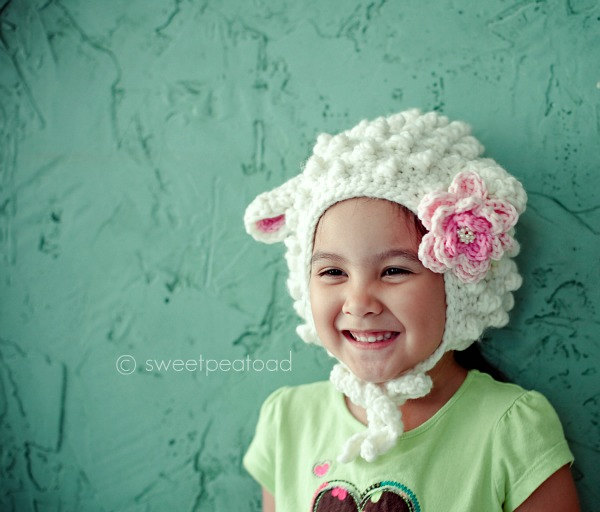 Little Lamb Hat For Her (Wool)