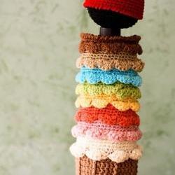 Ice Cream With Cherry on Top - Newborn Cocoon and Hat